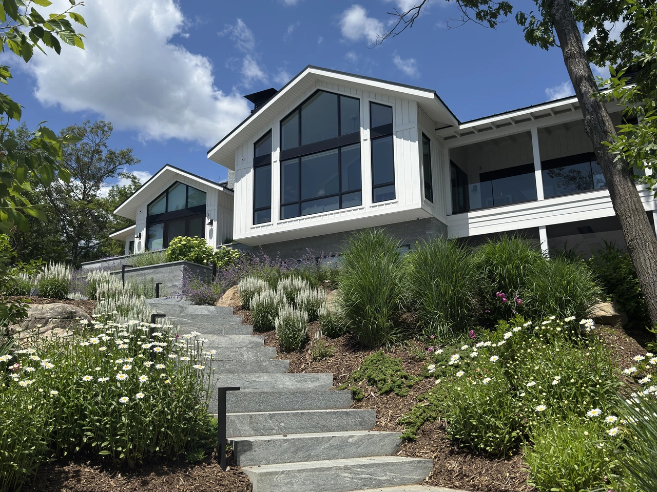 Brite Surface Cleaning branded truck and trailer in Muskoka