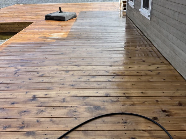 Another surface after cleaning in Muskoka